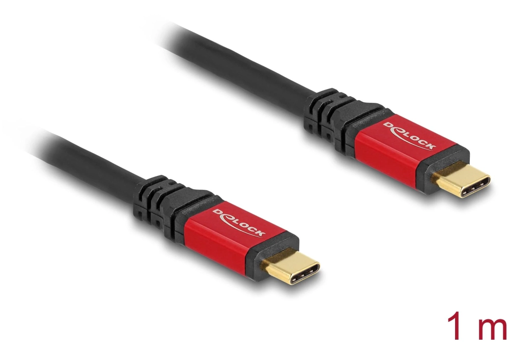 Delock Câble USB 5 Gbps PD 3.0 100 W USB C - USB C 1 m