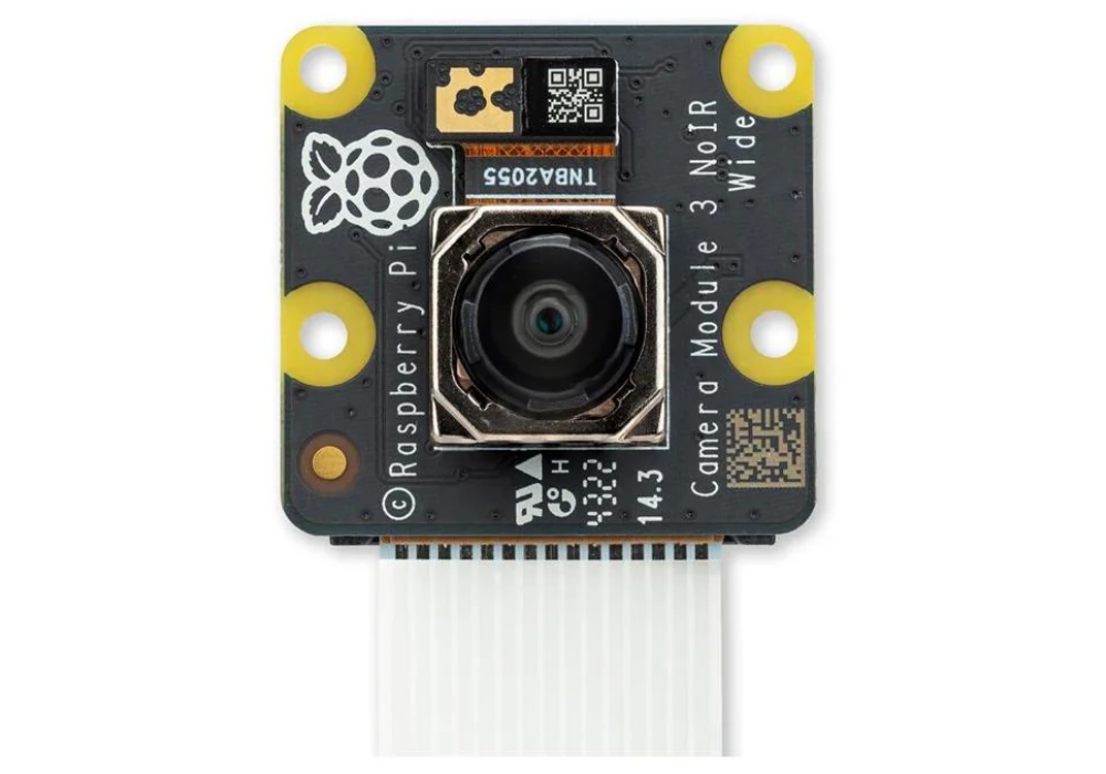 Raspberry Pi Module telecamera IR v3 12MP 120° FoV pour Raspberry Pi 5