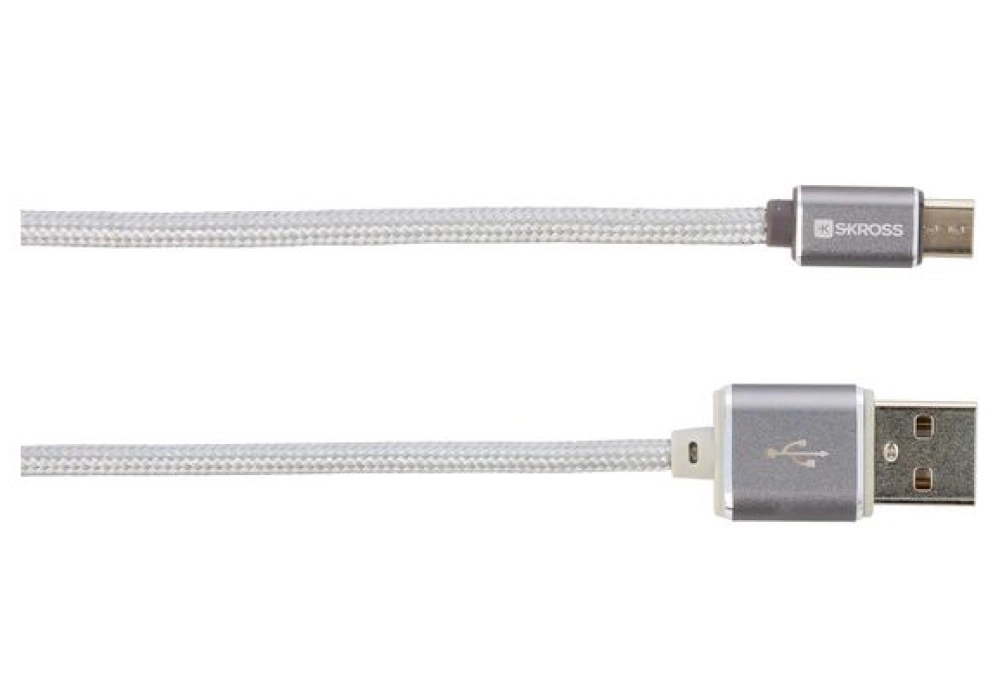 Skross USB to Micro-USB Cable Steel Line - 1.0m