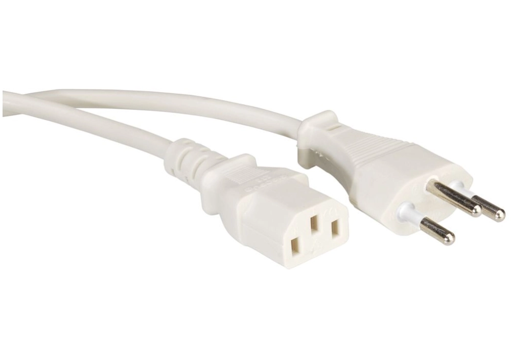 Value PC Power Cable 1.8m - White (CH)