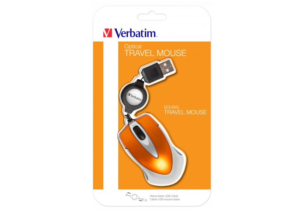 Verbatim Go Mini optical travel mouse (orange volcanique)