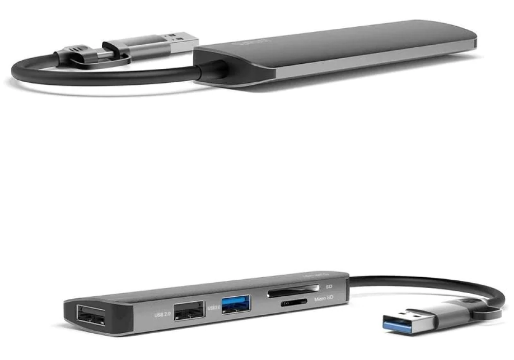 4smarts 5in1 Hub universel multiport USB-A/USB-C