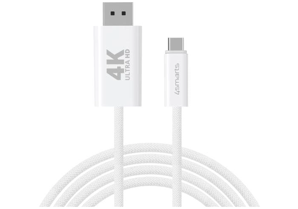 4smarts Câble 4K 60Hz USB type C - DisplayPort, 2 m