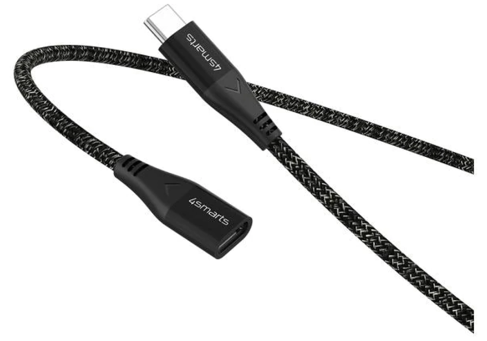 4smarts Câble de prolongation USB C - USB C 1.5 m Monochrome