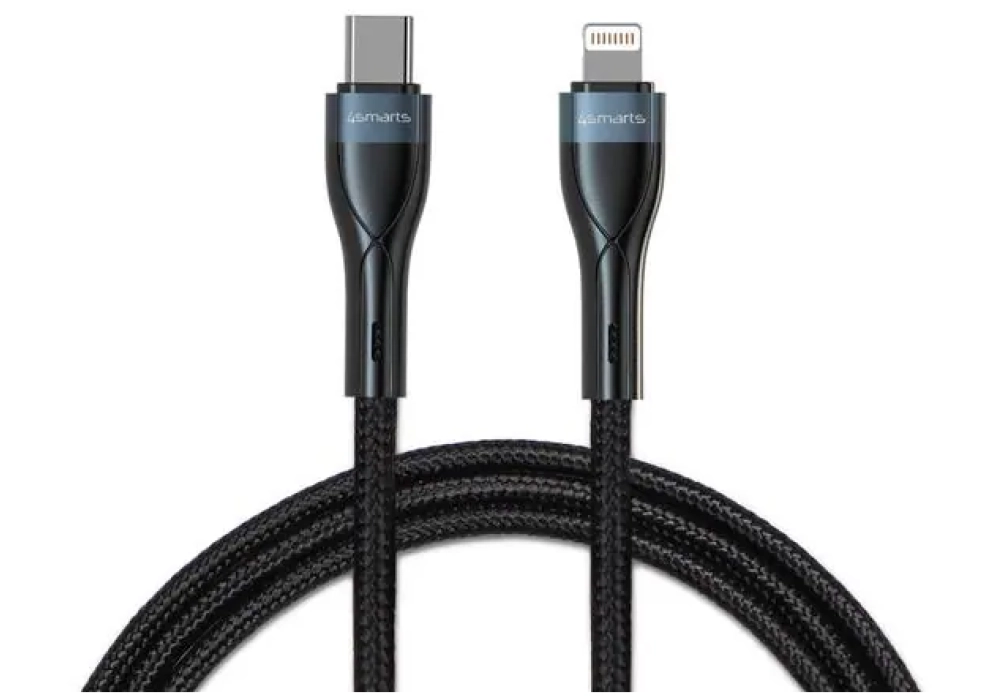 4smarts Câble USB 2.0 PremiumCord USB C - Lightning 1 m
