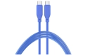 4smarts Câble USB 2.0 Silicone High Flex USB C - USB C 1.5 m Bleu