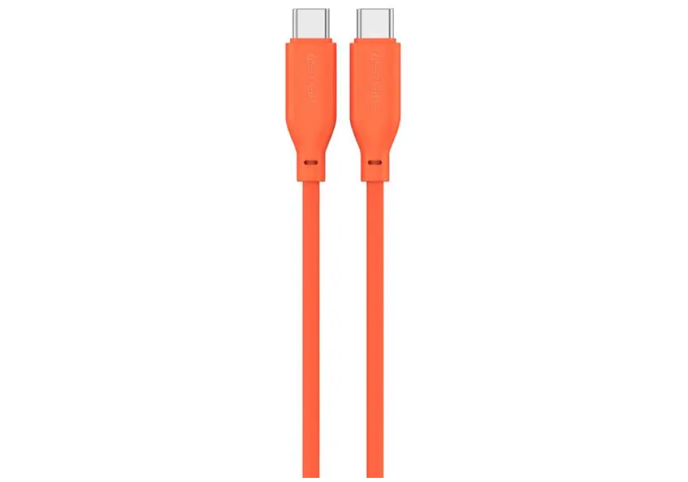4smarts Câble USB 2.0 Silicone High Flex USB C - USB C 1.5 m Orange