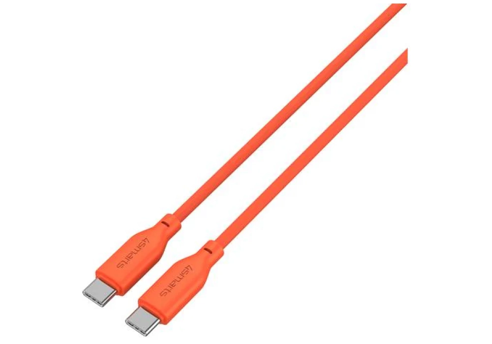 4smarts Câble USB 2.0 Silicone High Flex USB C - USB C 1.5 m Orange