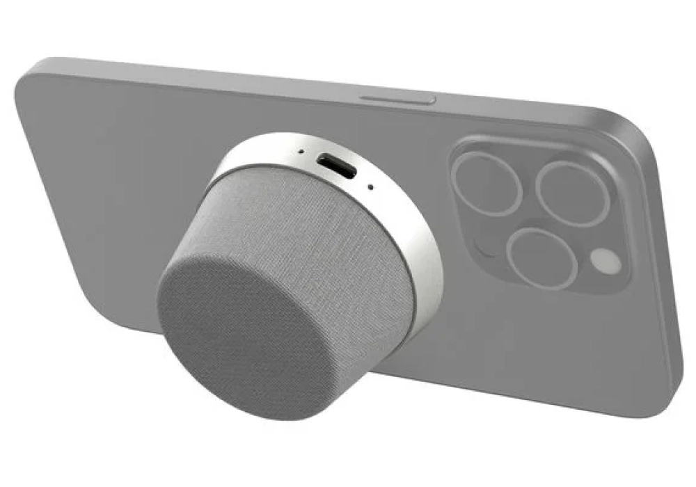 4smarts Haut-parleur Bluetooth SoundForce Gris, Argenté