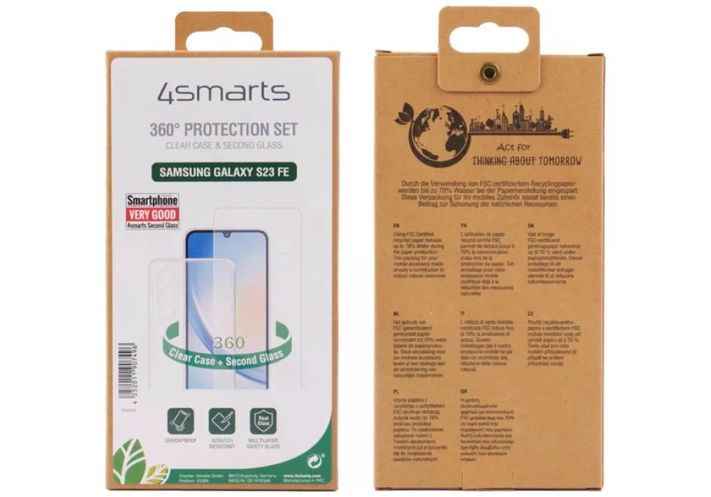4smarts Kit de protection 360° pour Samsung Galaxy S23 FE