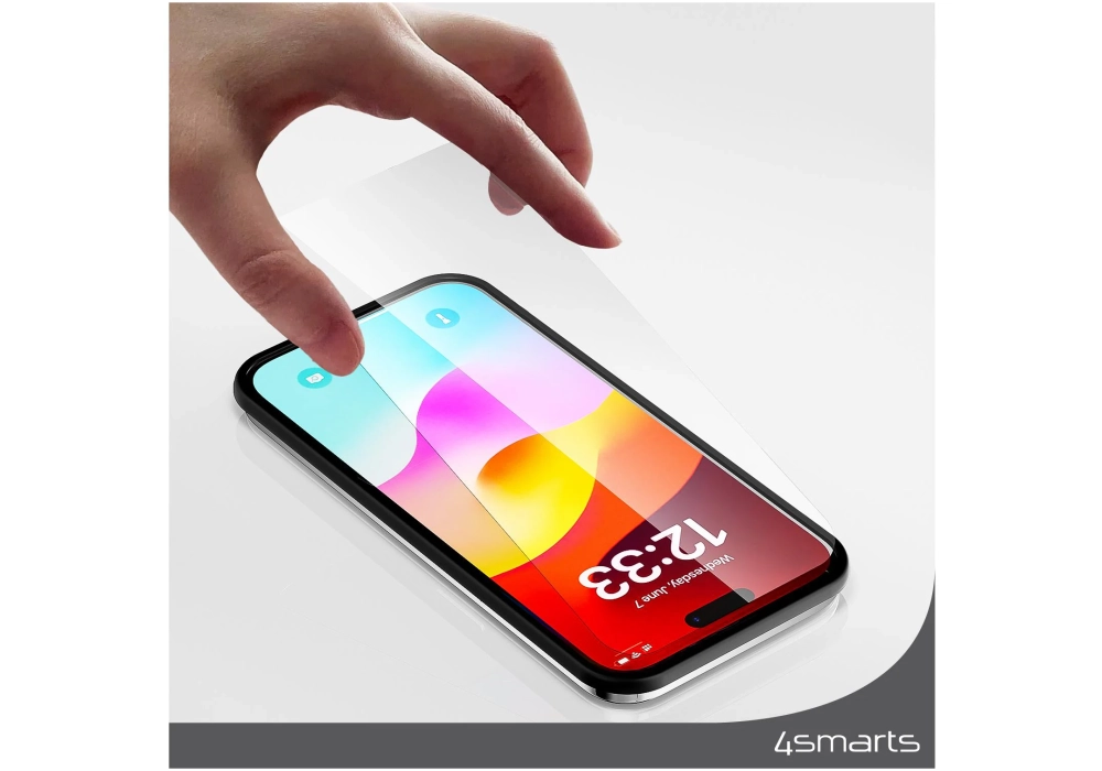 4smarts Protection d’écran Second Glass Clear iPhone 15