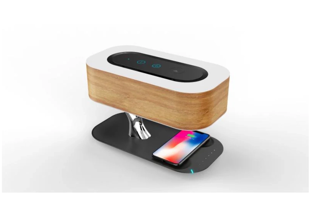 4smarts Wireless Charger Smart-Bonsai avec haut-parleur et zone de chargement