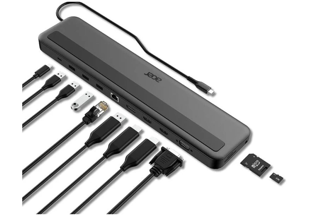 Acer Station d'accueil USB-C 13-in-1 Triple Display Dock