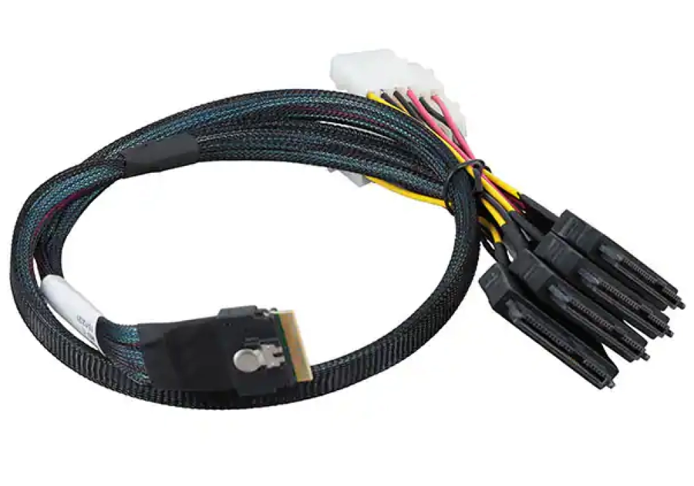 Adaptec Câble SFF-8654 - 8x SATA, 0.8M / 8x SATA HDDs