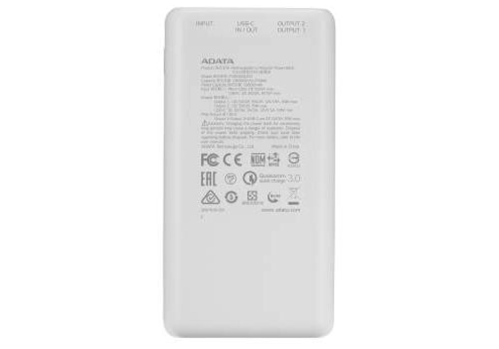 ADATA Power Pack P20000QCD (Blanc)