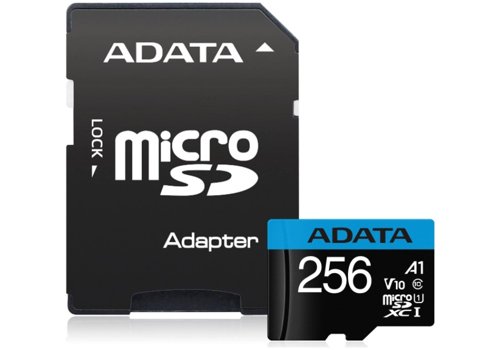 ADATA Premier microSDXC 256GB Kit, UHS-I U1, A1, Class 10