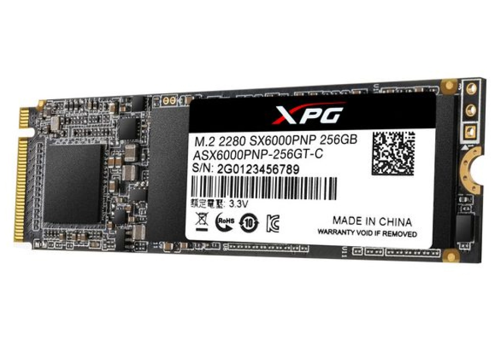 ADATA XPG SX6000 Pro PCIe SSD M.2 2280 - 256 GB
