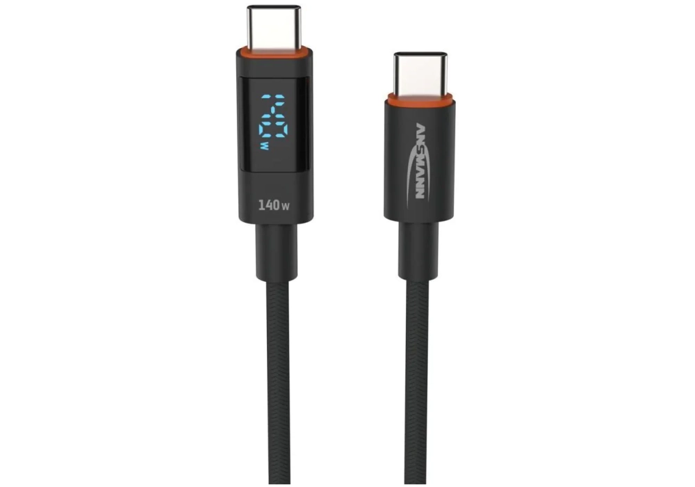 Ansmann Câble chargeur USB Câble type-C vers USB type-C, 120 cm