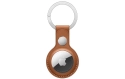 Apple AirTag Leather Key Ring (Saddle Brown)