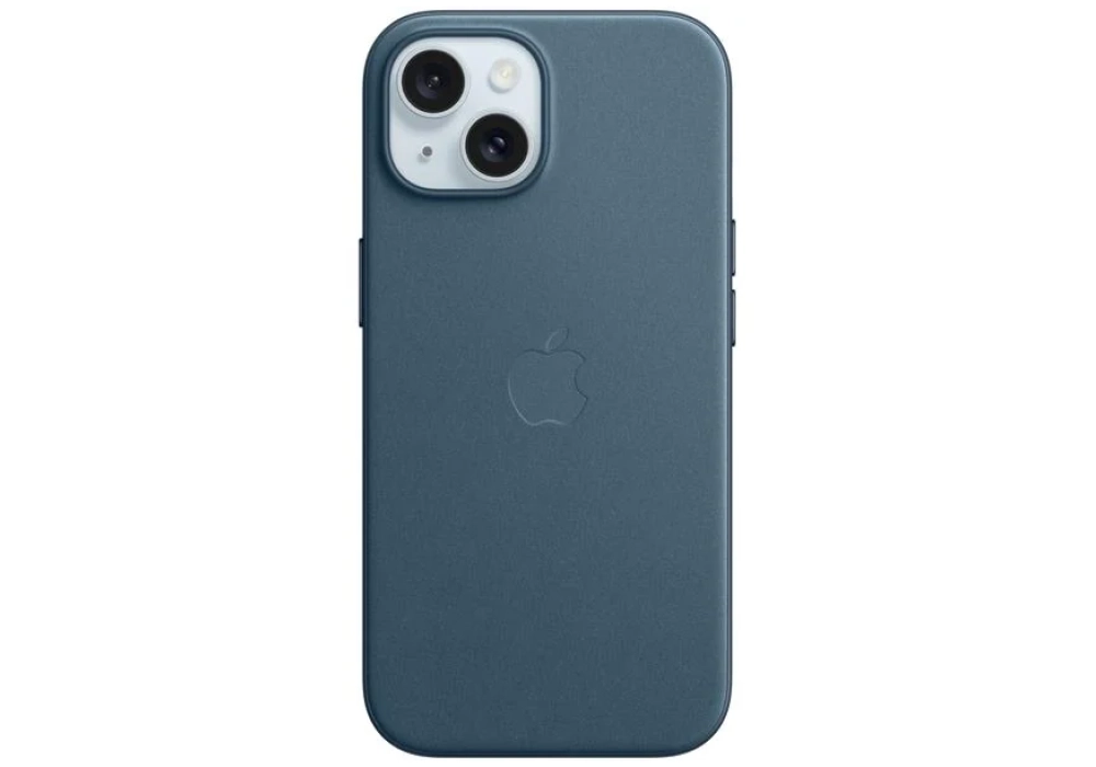 Apple Etui FineWoven avec MagSafe iPhone 15 Pacific Blue