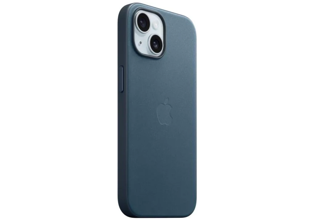 Apple Etui FineWoven avec MagSafe iPhone 15 Pacific Blue