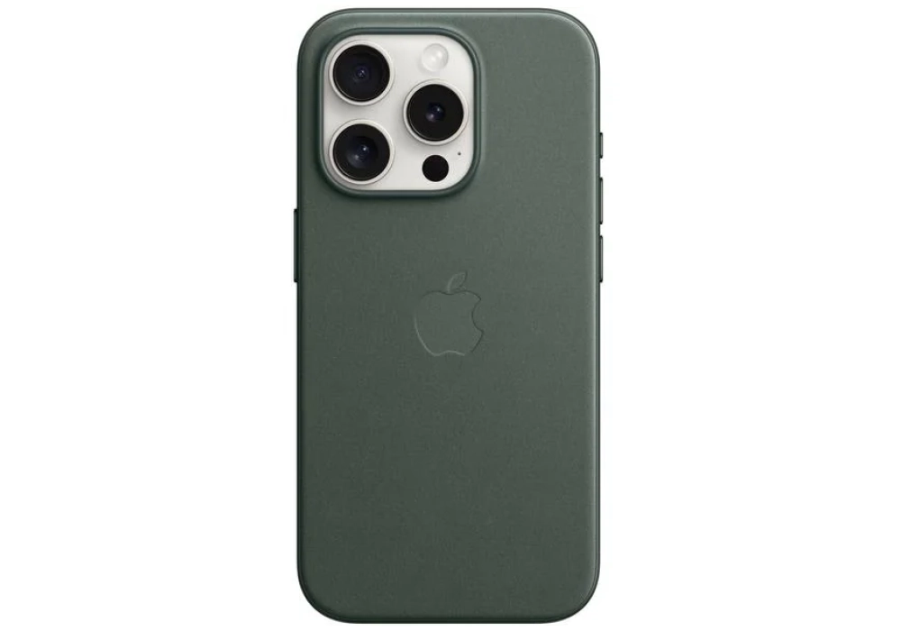 Apple Etui FineWoven avec MagSafe iPhone 15 Pro Evergreen