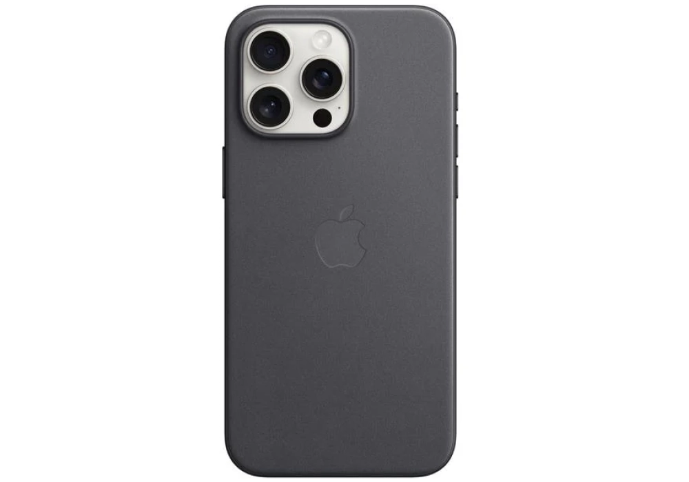 Apple Etui FineWoven avec MagSafe iPhone 15 Pro Max Noir