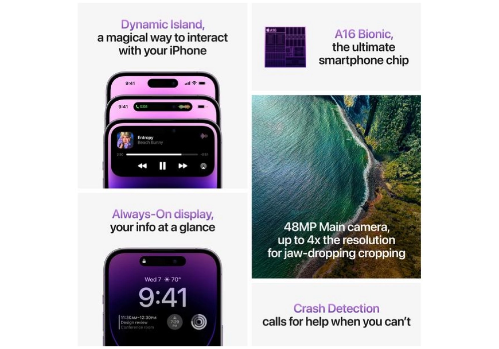 Apple iPhone 14 Pro Max - 128 GB (Violet intense)