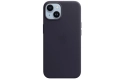 Apple Leather Case avec MagSafe iPhone 14 (Bleu)