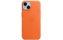 Apple Leather Case avec MagSafe iPhone 14 (Orange)
