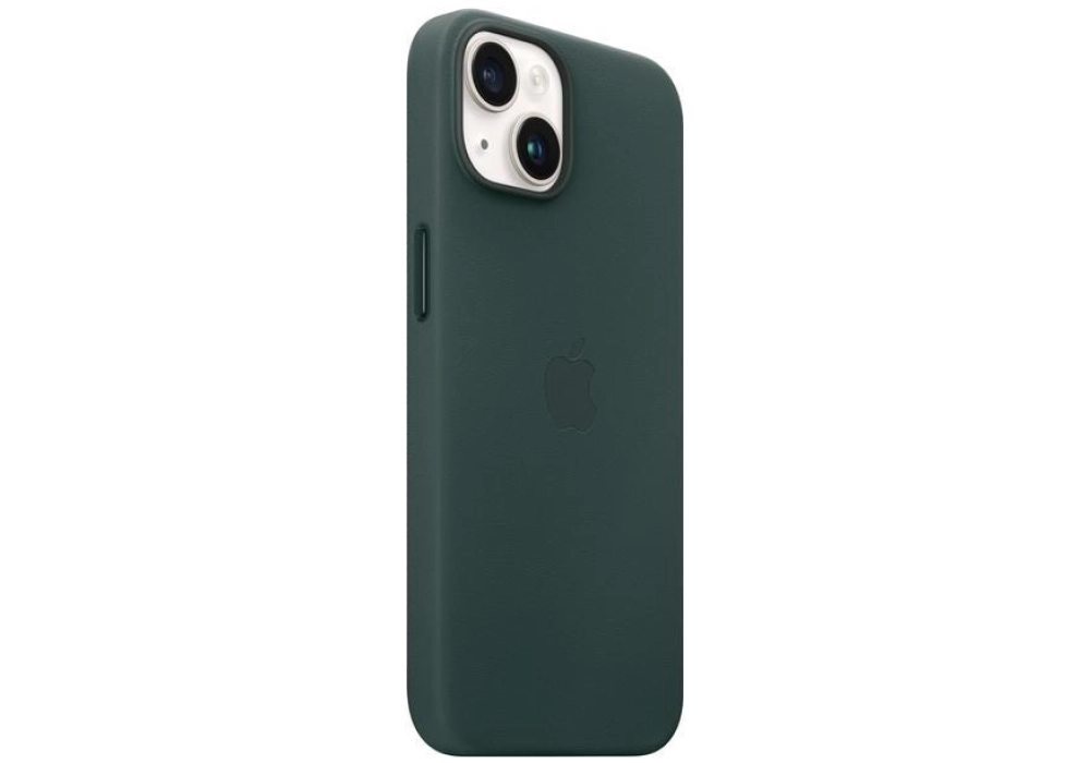 Apple Leather Case avec MagSafe iPhone 14 (Vert)