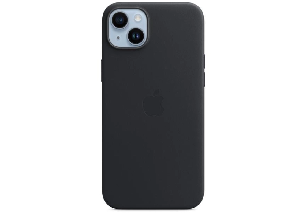 Apple Leather Case avec MagSafe iPhone 14 Plus (Noir)