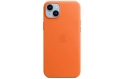 Apple Leather Case avec MagSafe iPhone 14 Plus (Orange)