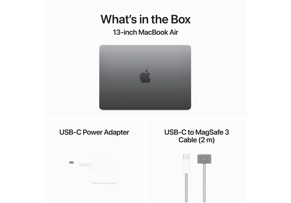 Apple MacBook Air 13" 2024 M3 10C GPU / 512 GB / 8 GB Gris sidéral