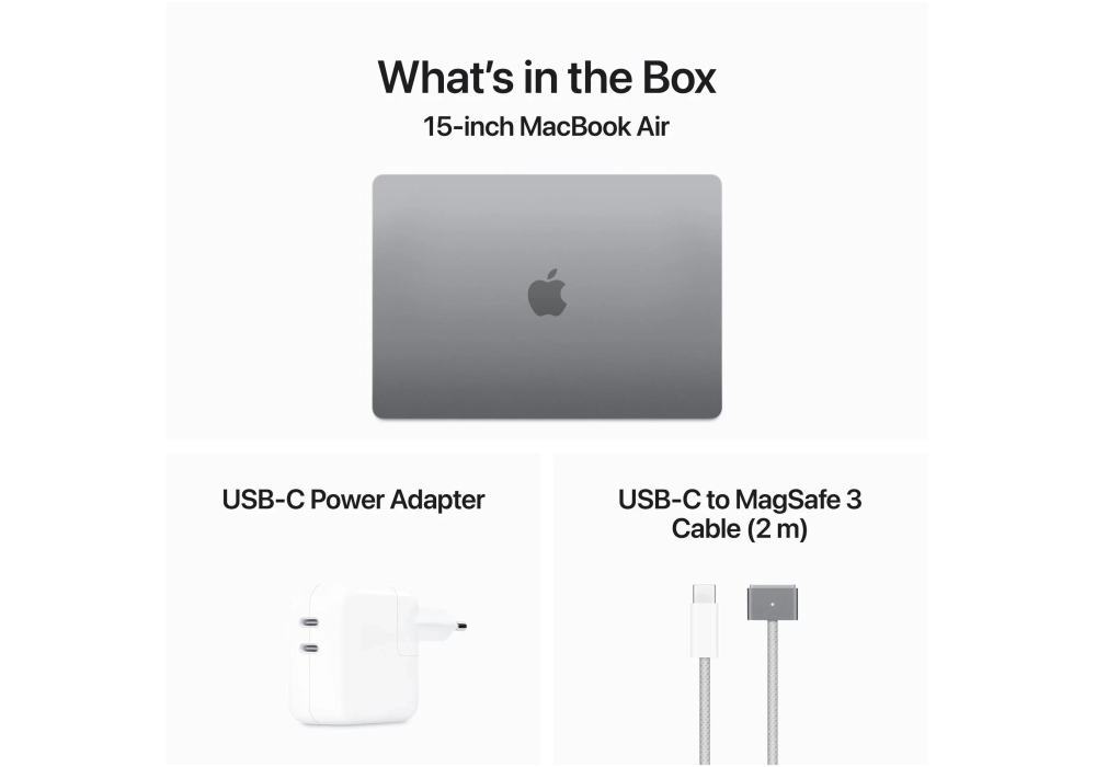 Apple MacBook Air 15" 2024 M3 10C GPU / 256 GB / 8 GB Gris sidéral