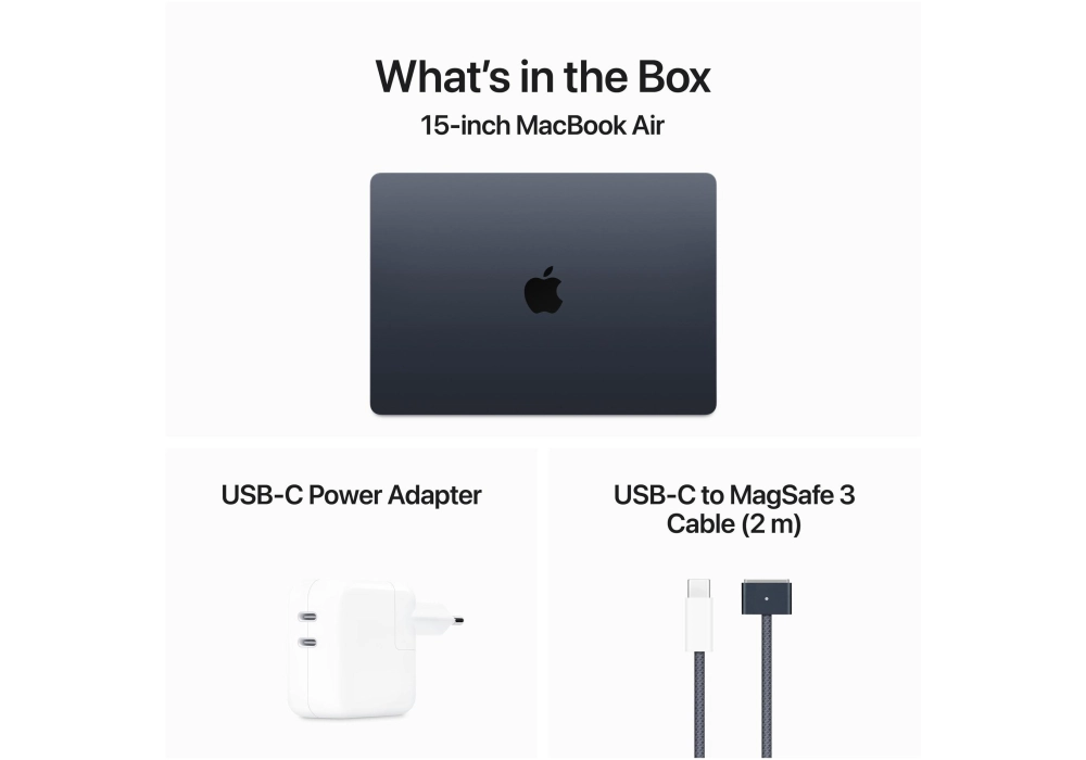 Apple MacBook Air 15" 2024 M3 10C GPU / 256 GB / 8 GB Minuit