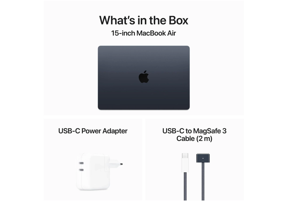 Apple MacBook Air 15" 2024 M3 10C GPU / 512 GB / 16 GB Minuit