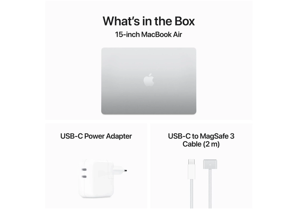 Apple MacBook Air 15" 2024 M3 10C GPU / 512 GB / 8 GB Argent