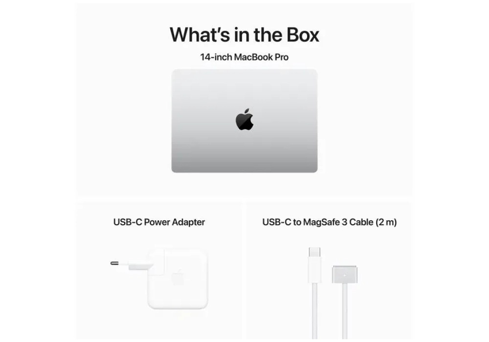 Apple MacBook Pro 14" M3 2023 8C CPU/10C GPU/512 GB/8 GB Argent