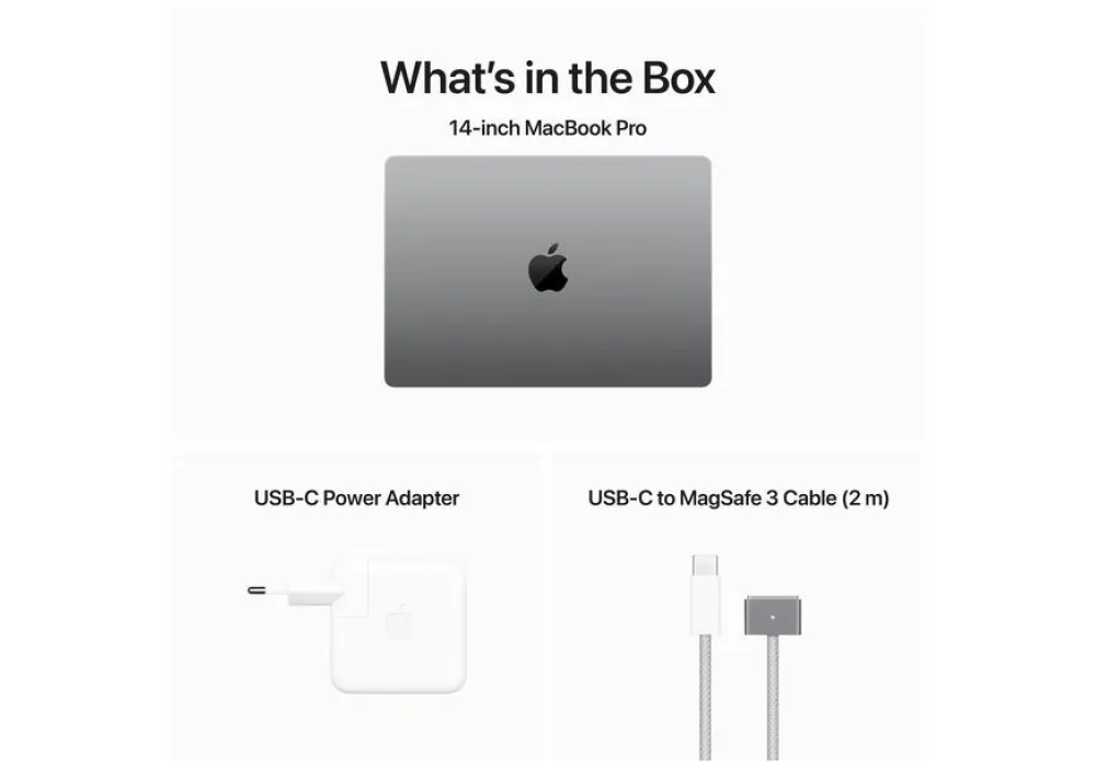 Apple MacBook Pro 14" M3 2023 8C CPU/10C GPU/512 GB/8 GB Gris sidéral