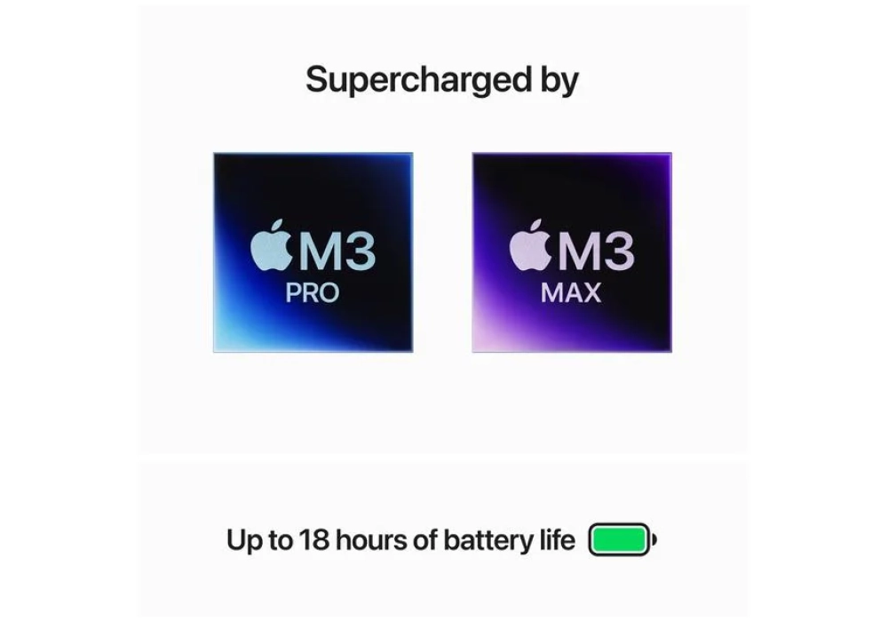 Apple MacBook Pro 14" M3 Pro 2023 12C CPU/18C GPU/1 TB/18 GB Noir sidéral