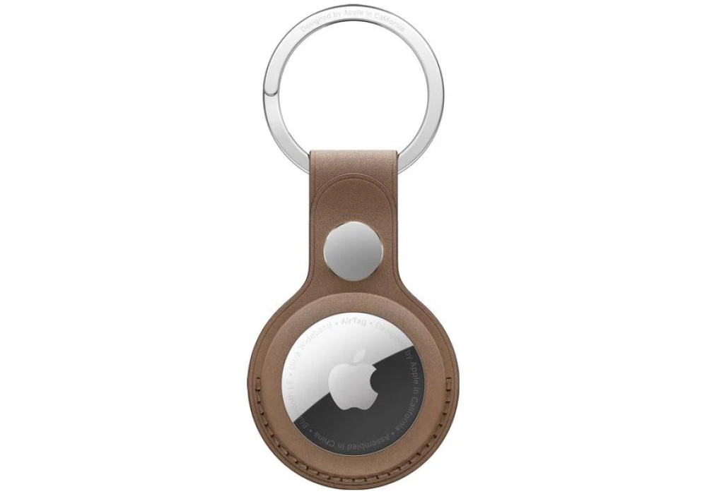 Apple Porte-clés AirTag en tissu fin Taupe