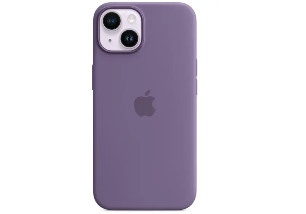 Apple Silicone Case avec MagSafe iPhone 14 (Violet)