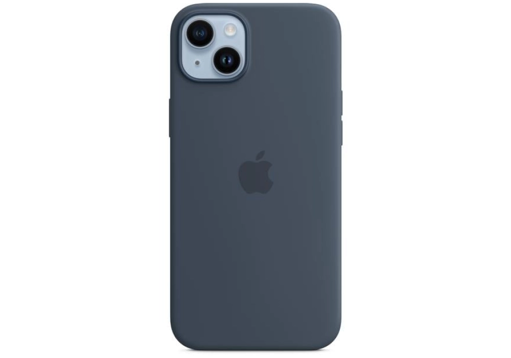 Apple Silicone Case avec MagSafe iPhone 14 Plus (Bleu)