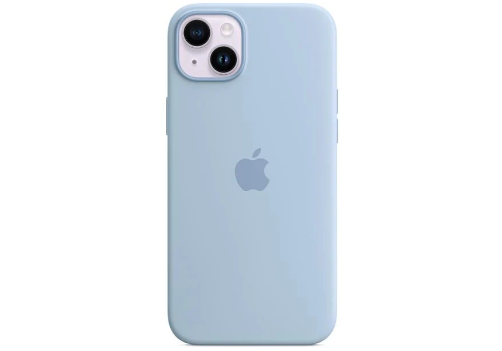 Apple Silicone Case avec MagSafe iPhone 14 Plus (Bleu clair)
