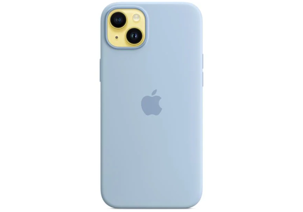 Apple Silicone Case avec MagSafe iPhone 14 Plus (Bleu clair)