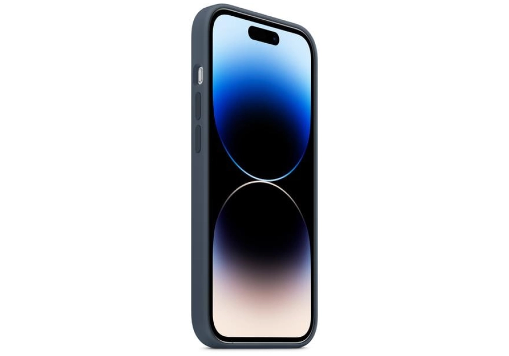 Apple Silicone Case avec MagSafe iPhone 14 Pro (Bleu)