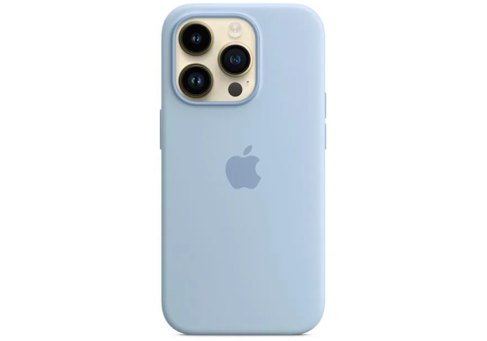 Apple Silicone Case avec MagSafe iPhone 14 Pro (Bleu clair)