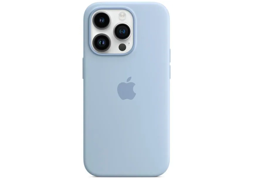 Apple Silicone Case avec MagSafe iPhone 14 Pro (Bleu clair)