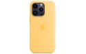 Apple Silicone Case avec MagSafe iPhone 14 Pro (Jaune)